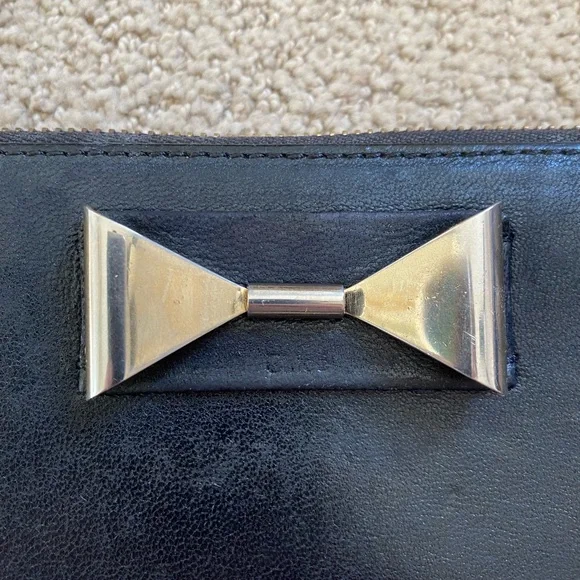 Chloe leather wallet on chain mini shoulder bag black gold - Picture 2 of 14